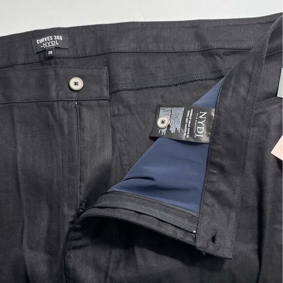 NWT NYDJ Curves 360 Wide Leg Linen Blend Pants Plus Size 28 Trouser - Picture 8 of 11